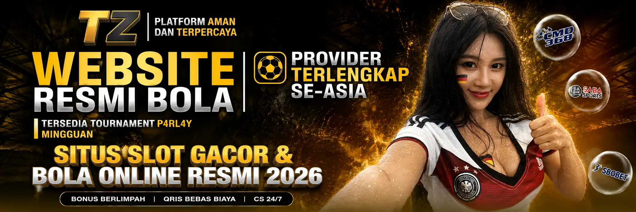 BANNER SITUS SLOT GACOR & JUDI BOLA RESMI 2026