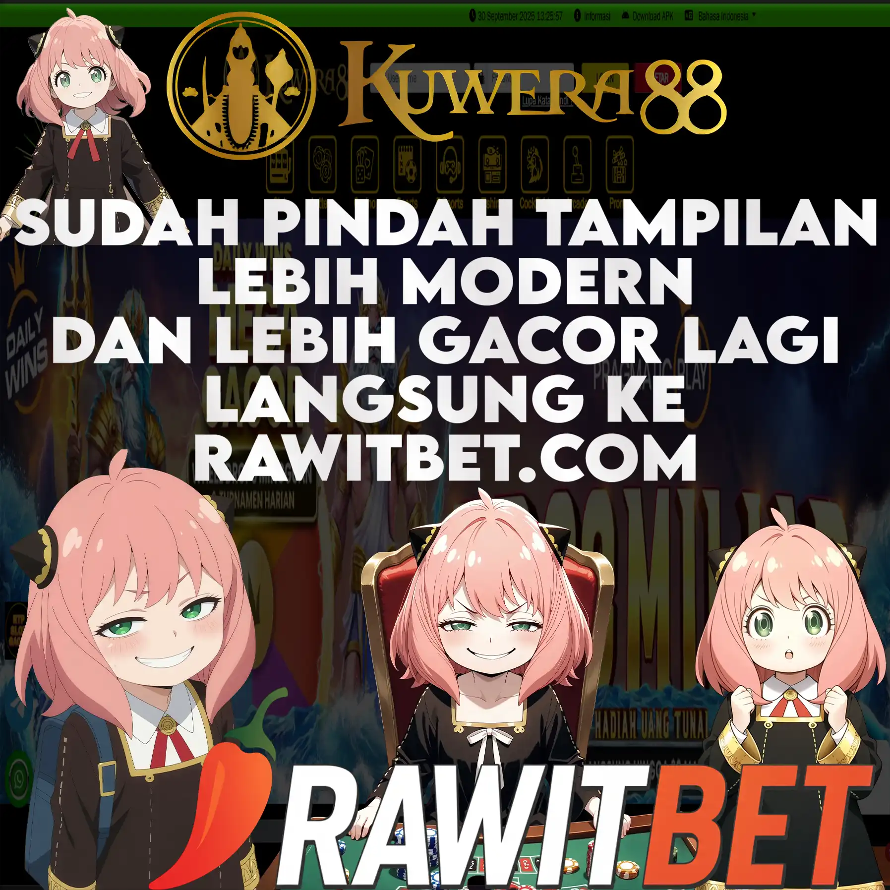 KUWERA88: PLATFORM KAMI SUDAH PINDAH KE RAWITBET DENGAN JP TERBARU